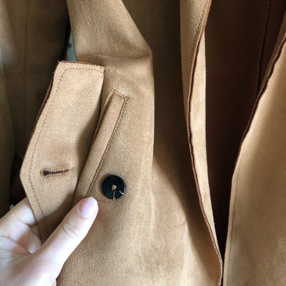 NEW Suede Trench T Tahari - Picture 10 of 15